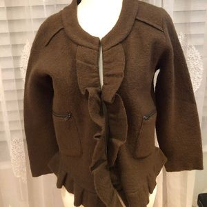 Loft Ruffle Zip Jacket